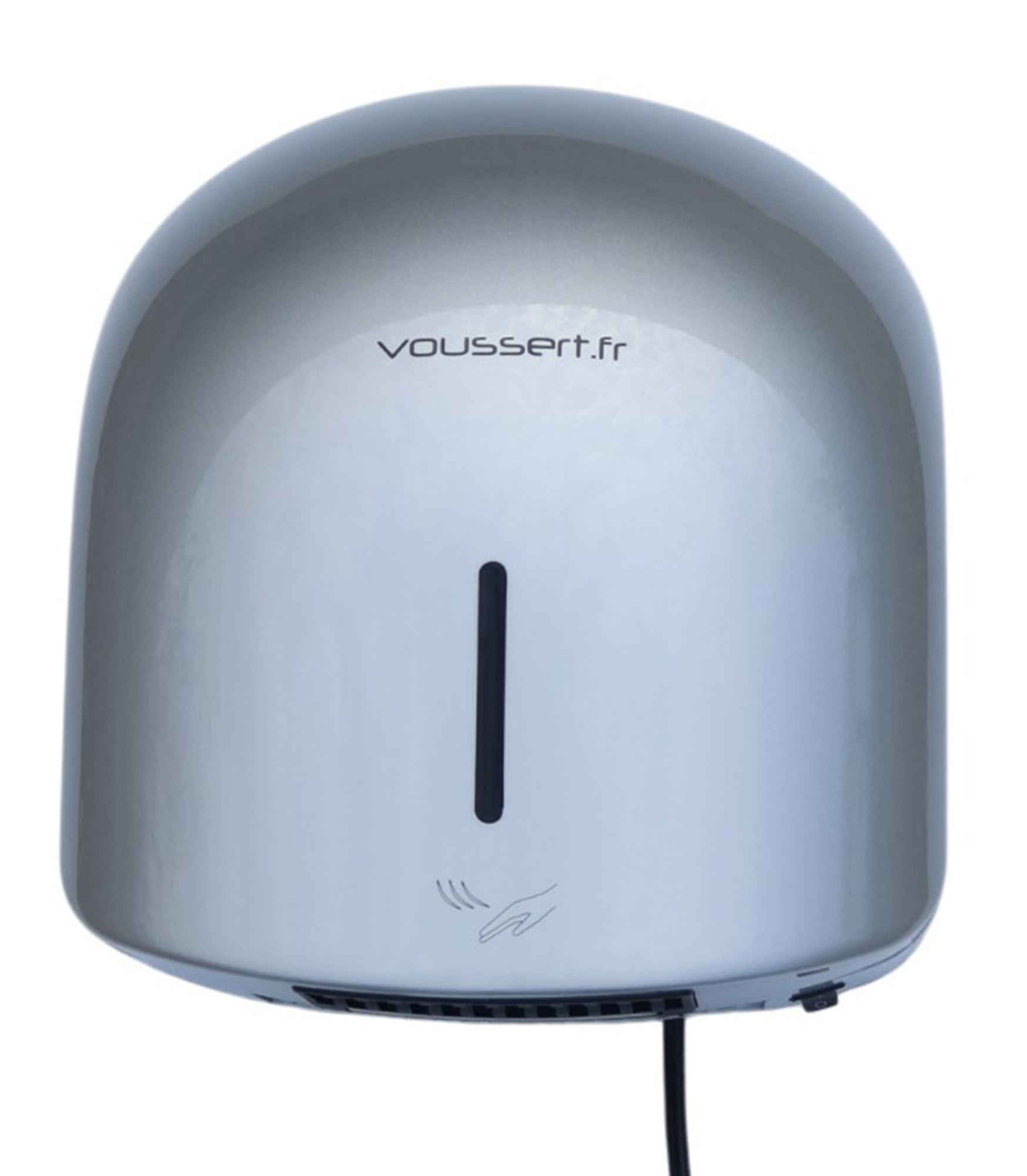 Sèche mains électrique air chaud gris