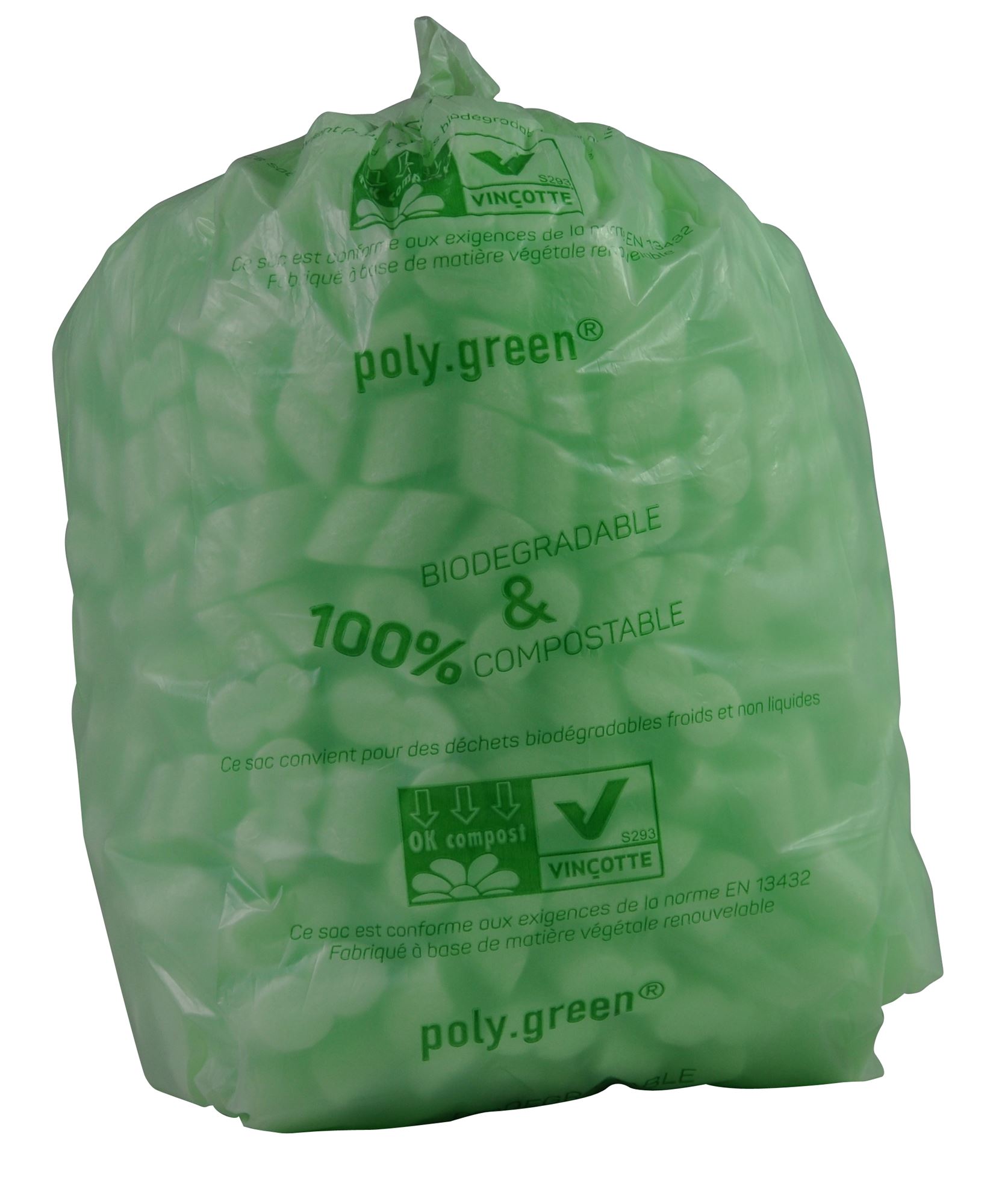 100 PièCes Sacs Poubelle BiodéGradables 15-20l, Petits Sacs