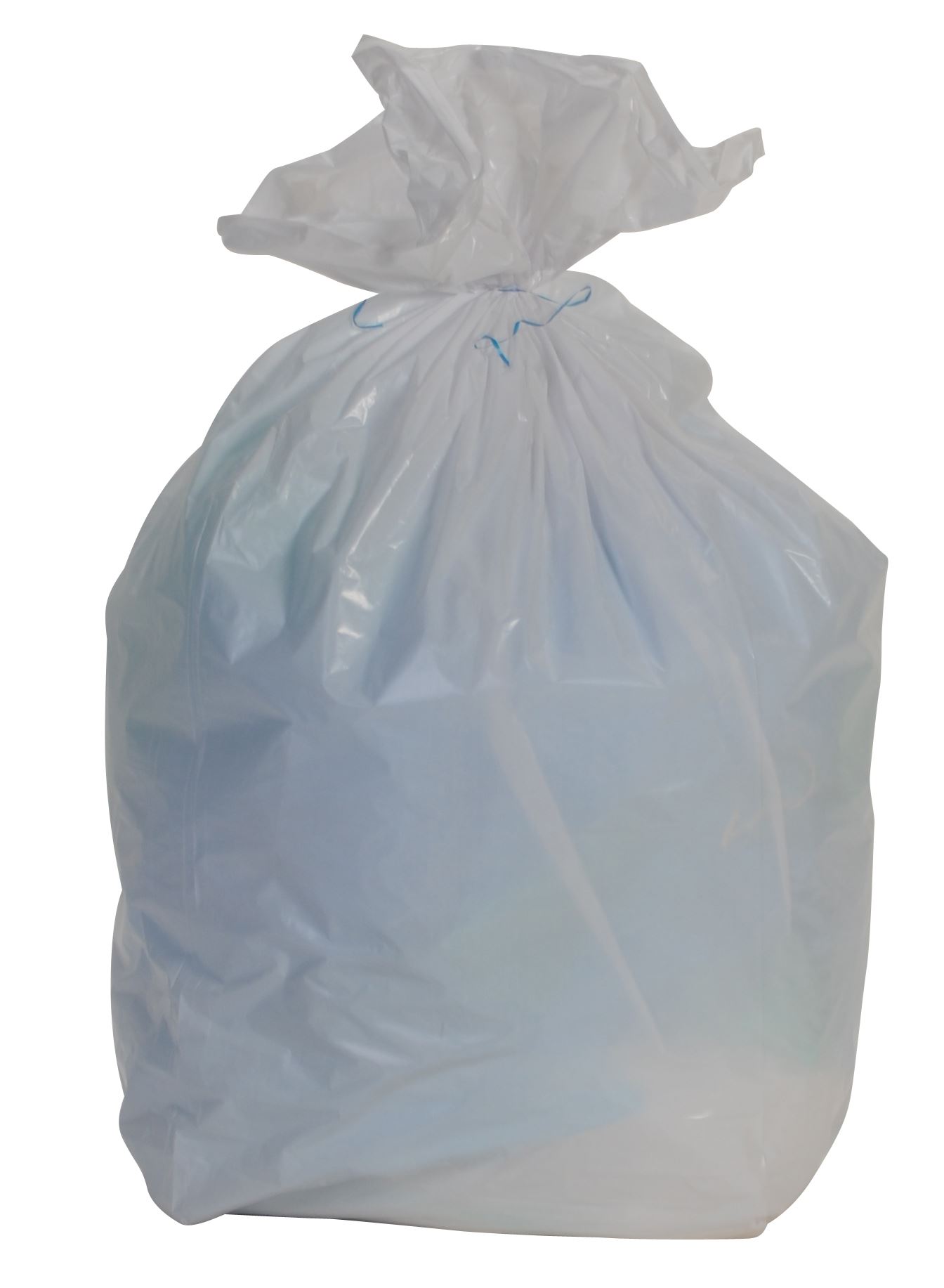 Carton de 200 sacs-poubelle 50 l transparent standard avec lien à