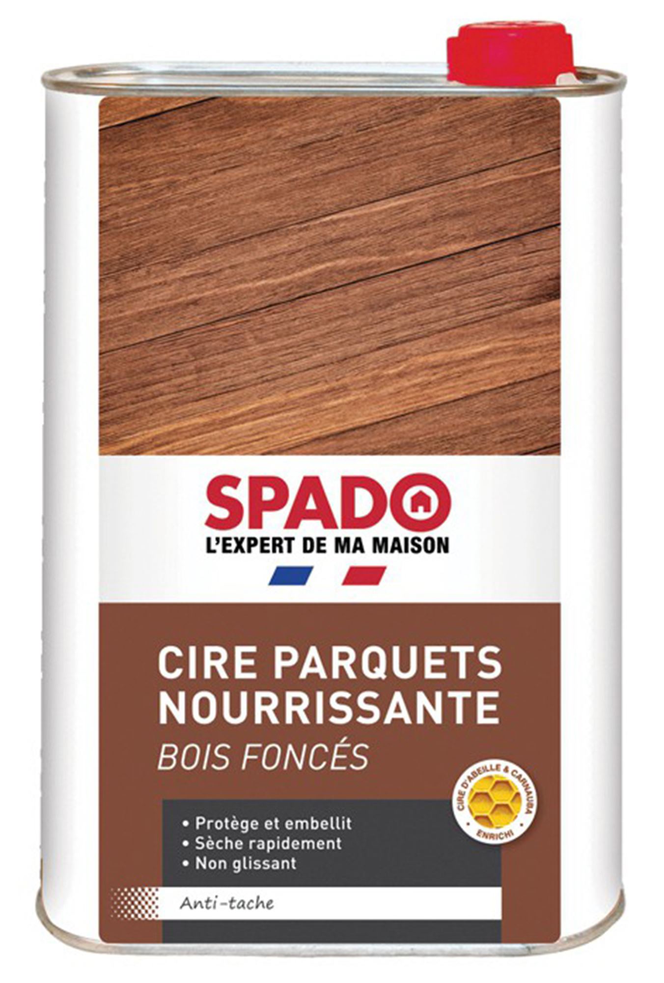 Spado cire liquide parquets chêne foncé - Voussert