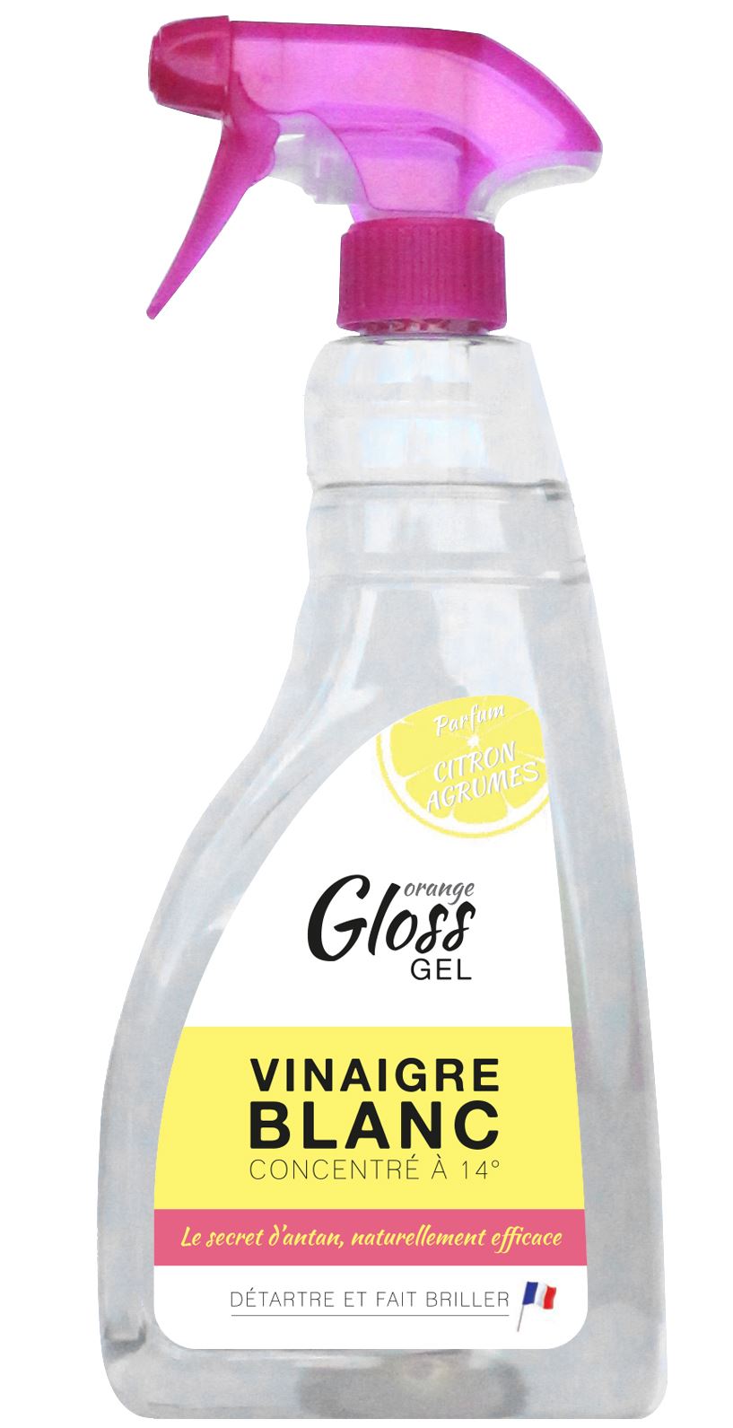 Gloss vinaigre blanc gel spado 750 ml