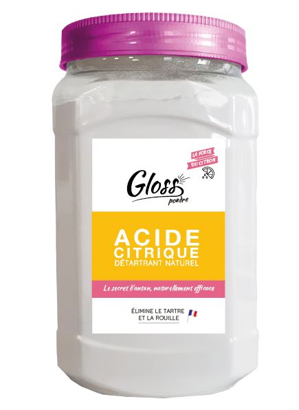 Gloss acide citrique poudre 800g