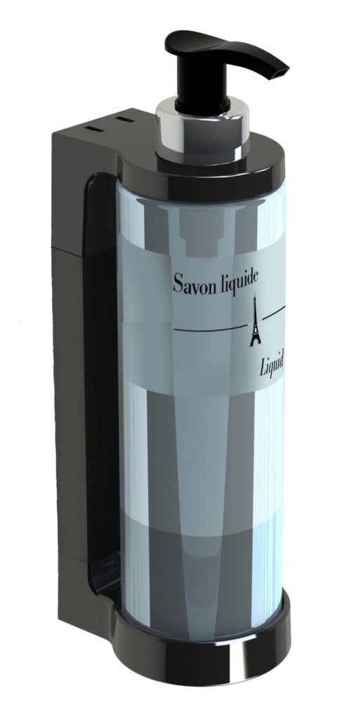 Distributeur Savon, Distributeur Savon Liquide Flacon Pompe Vide  Distributeur Savon Noir Distributeur de Savon Liquide Porte