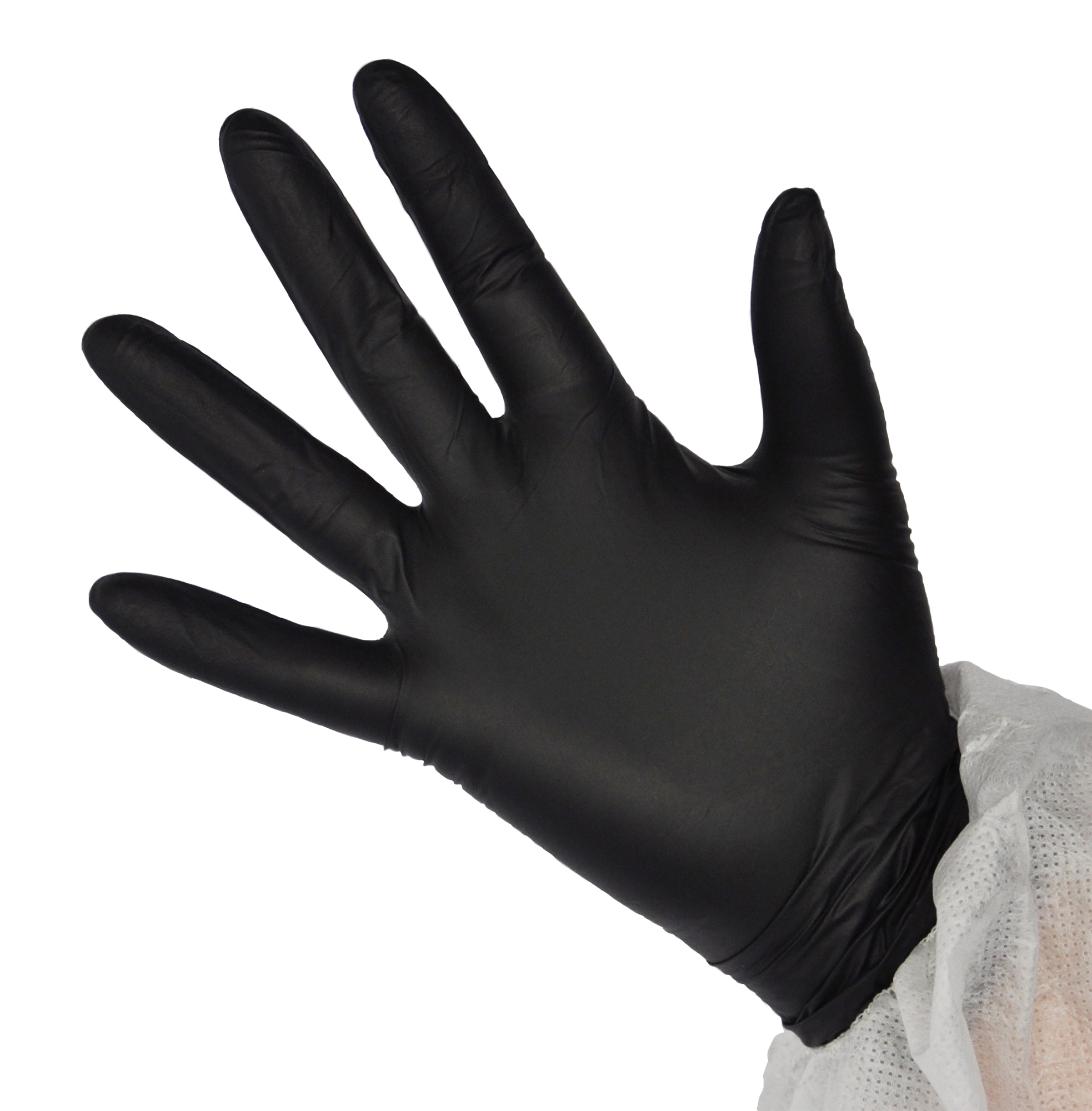 Gants nitrile noir - Haute qualité - Boîte de 100 gants