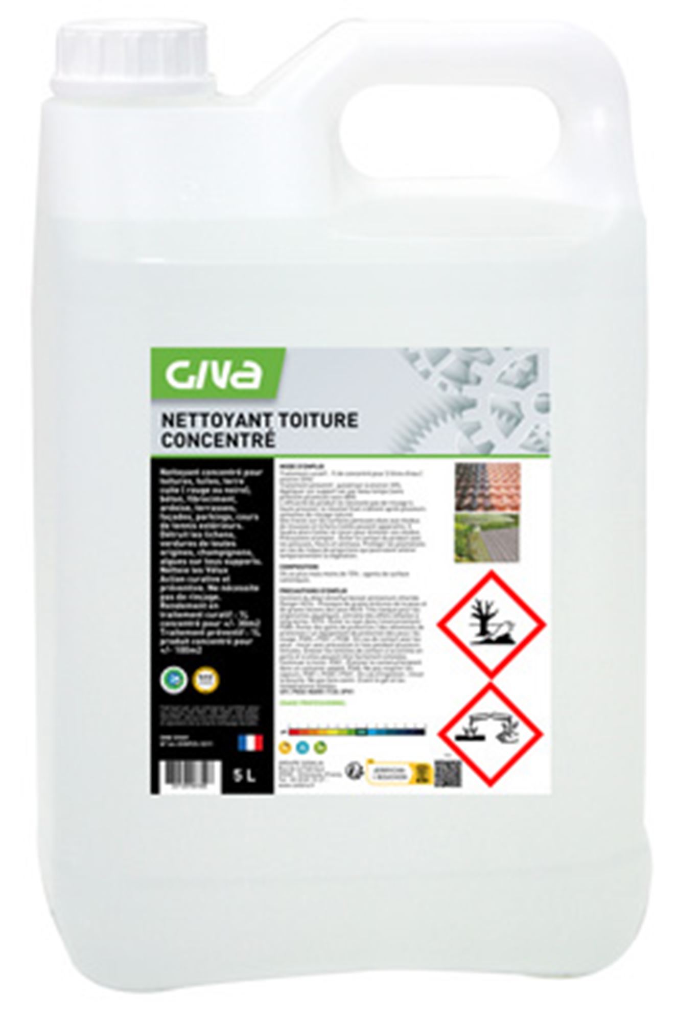 Nettoyant toiture concentré 5 litres