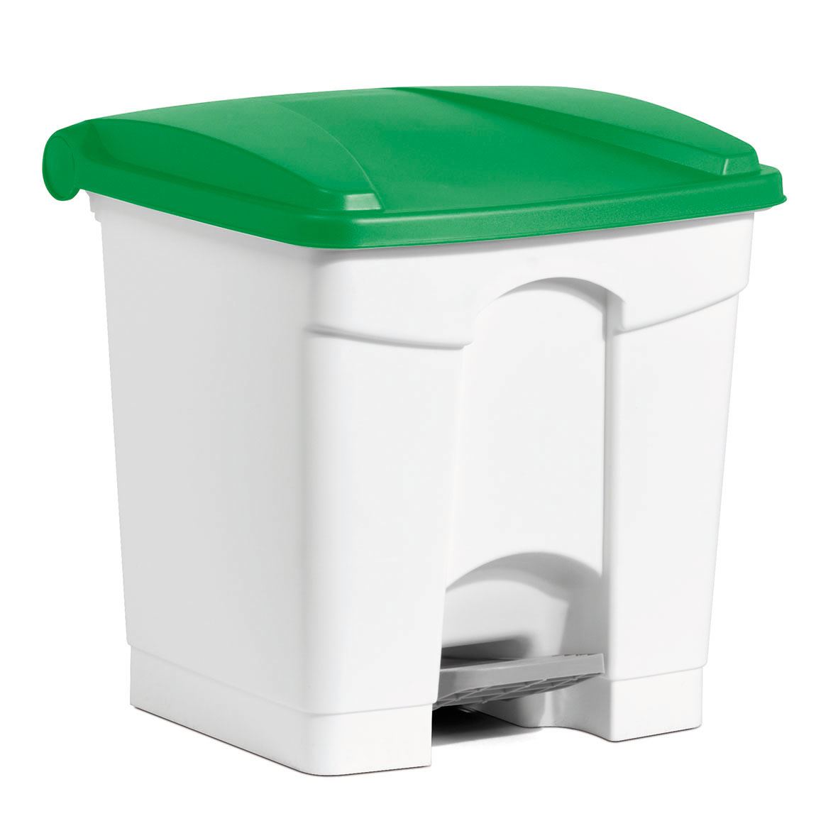 Poubelle tri sélectif cuisine Haccp 30 L couvercle vert - Voussert