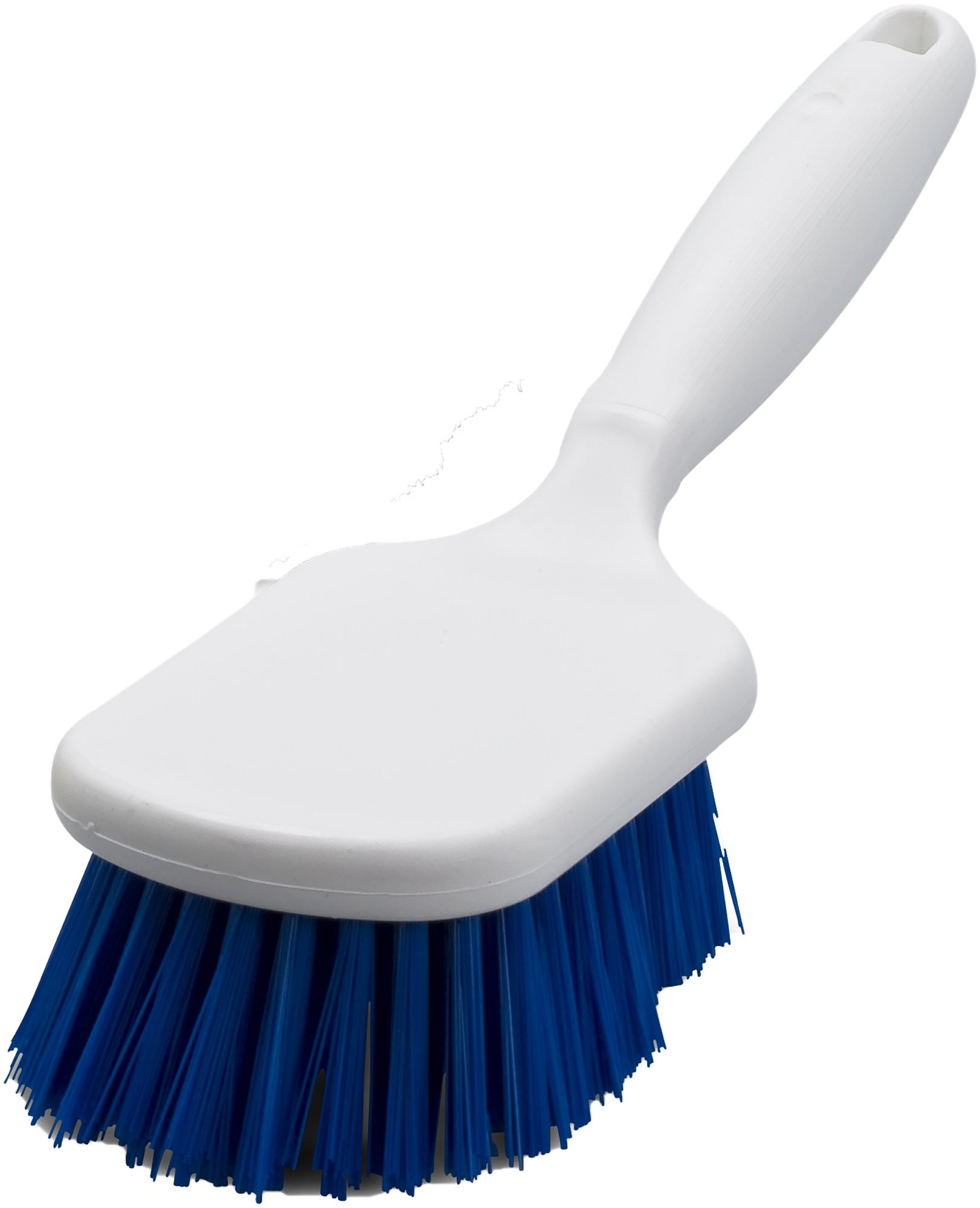 Brosse alimentaire rectangulaire petit manche bleu - Poils souple