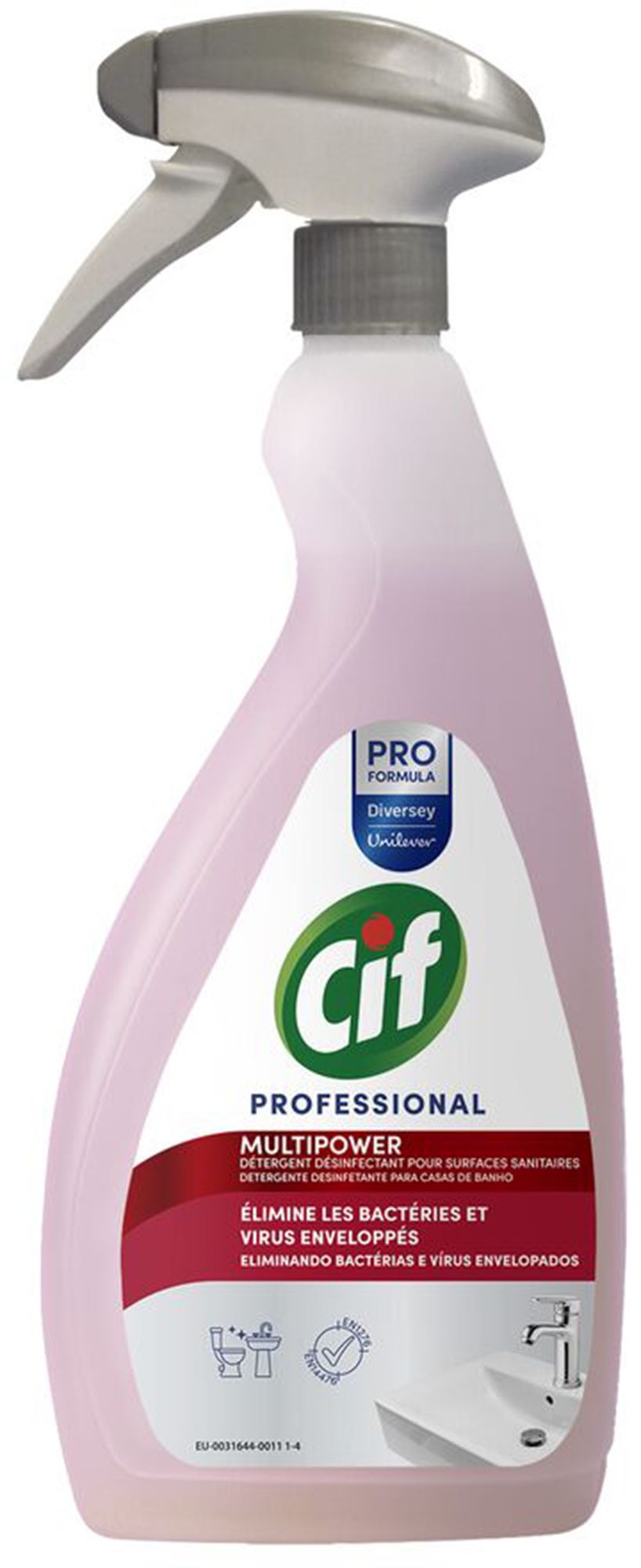 9309580 - Cif pro nettoyant sanitaire 4en1 750ml