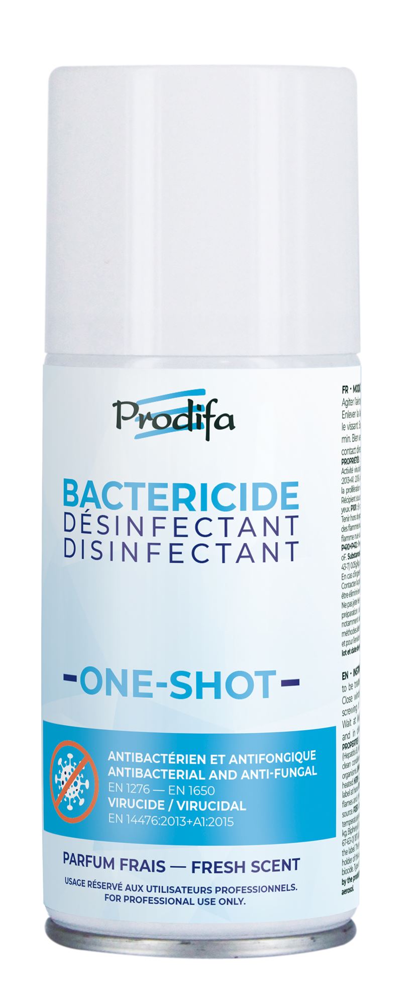 Bombe désinfectant auto-percutant one shot 75 ml- virucide 14476