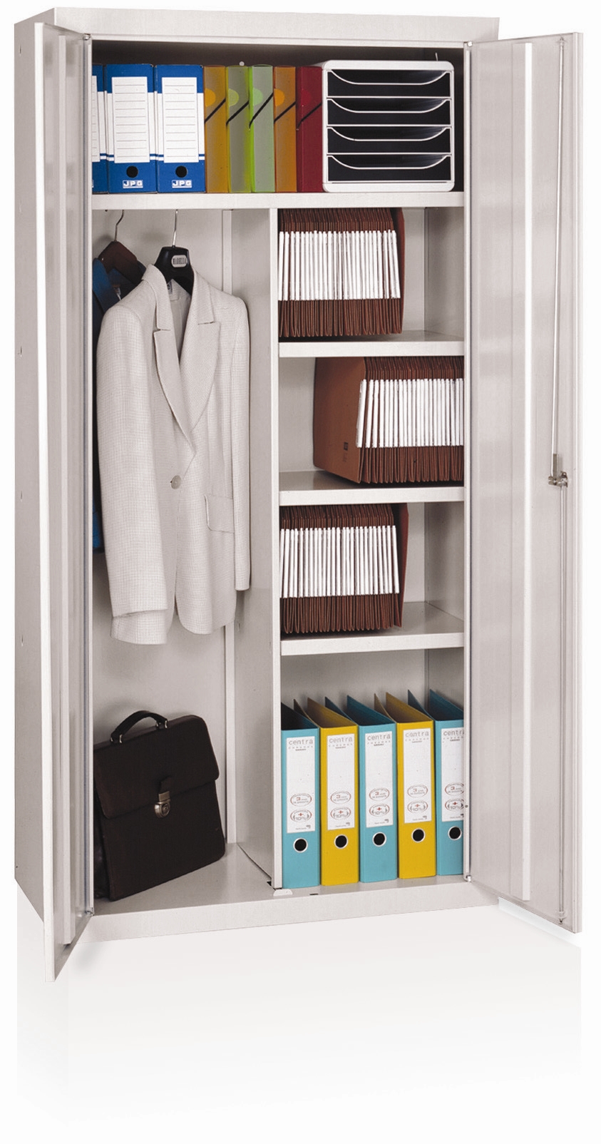 Armoire metallique de bureau multifonction 2 portes