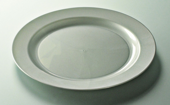 Assiette Jetable en Carton Argent