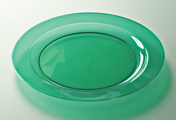 96 Pieces Vaisselle Jetable Vert Or, Couvert ,Assiette Carton