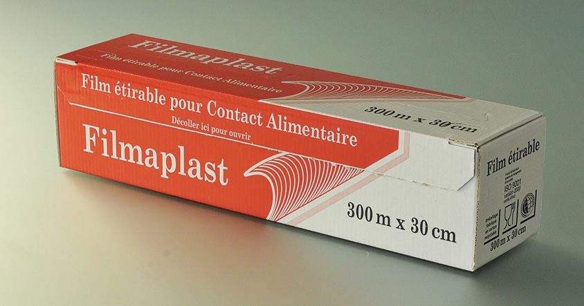 FILM ETIRABLE TRANSPARENT alimentaire 300 mètres largeur 30 cm fabrication  francaise