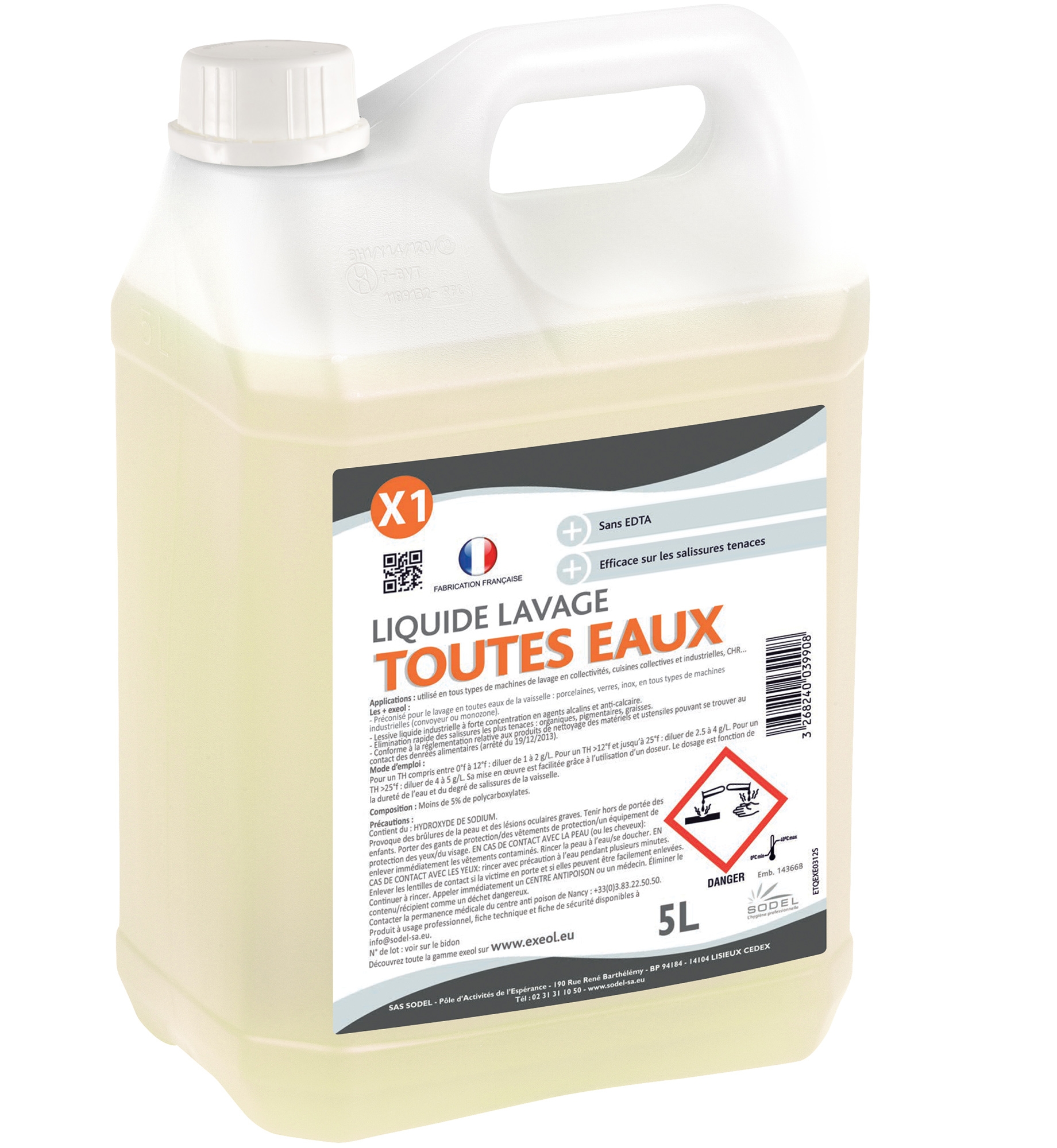 Nettoyant four liquide professionnel LNF 5 L - Voussert