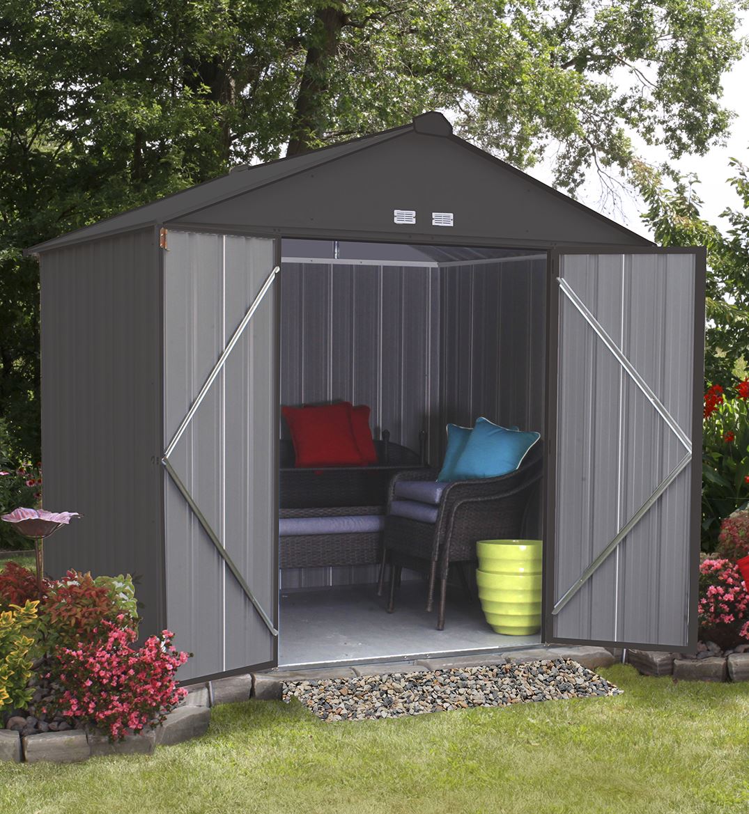 woodridge steel storage shed – grizzly shelter ltd.