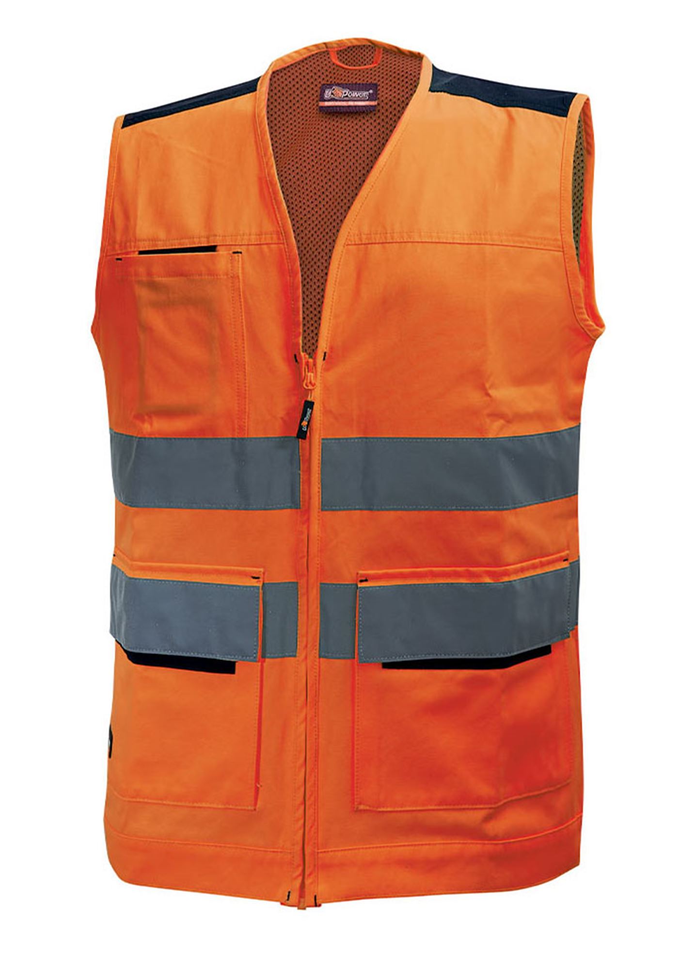 Gilet haute visibilité orange fluo U-Power - Voussert