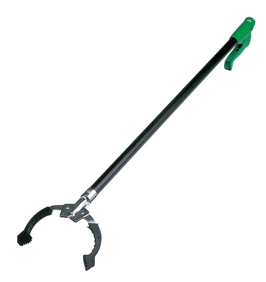 YAUNGEL Outils de Ramassage 2pc，Pince telescopique，Pince à ordures, Long  bâton de grappin de 81 cm avec poignée Solide à Pointe magnétique, Tête  légère rotative à 90° pour Les ordures（Orange） : : Jardin