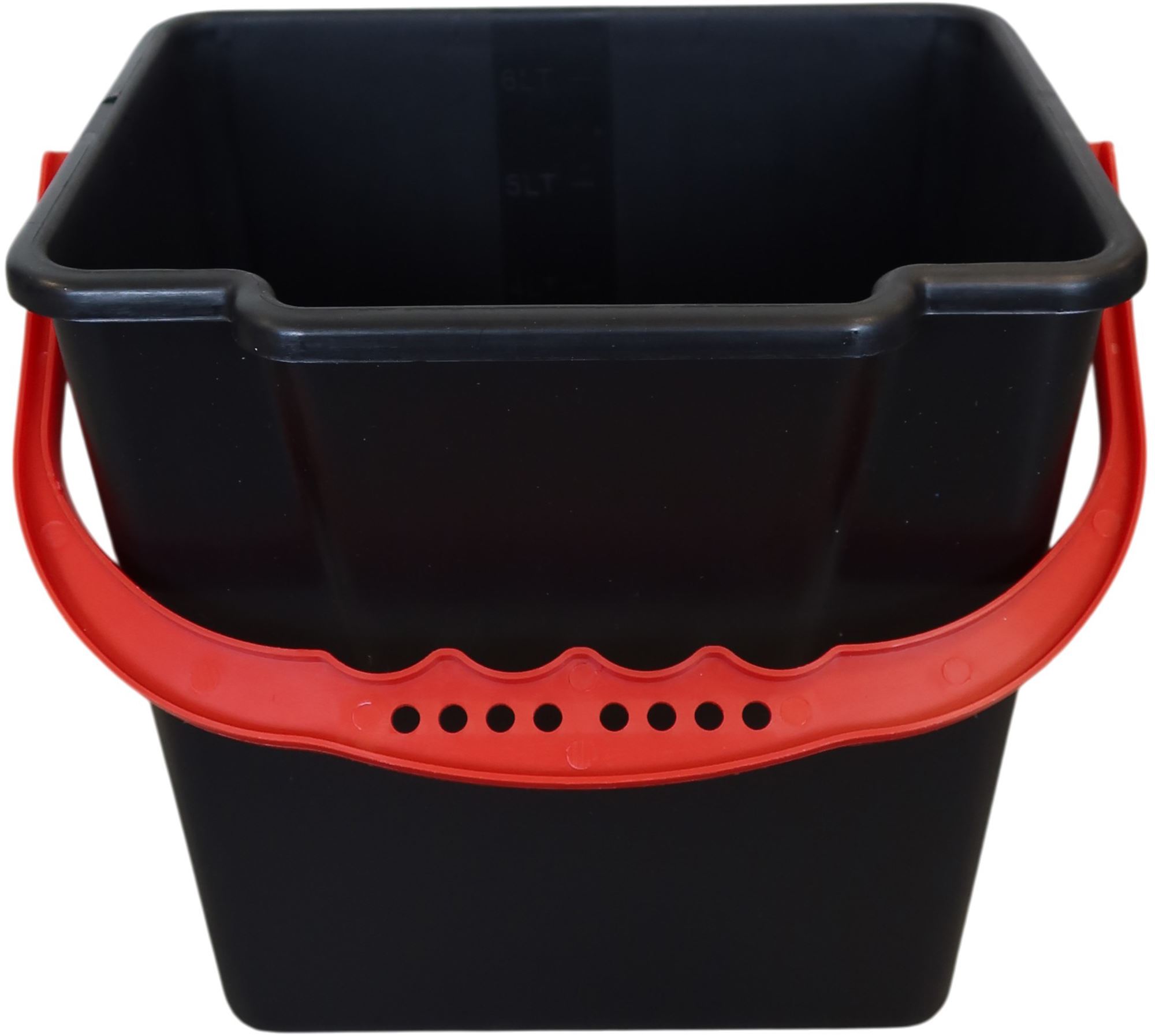 Seau chariot menage 6L rouge
