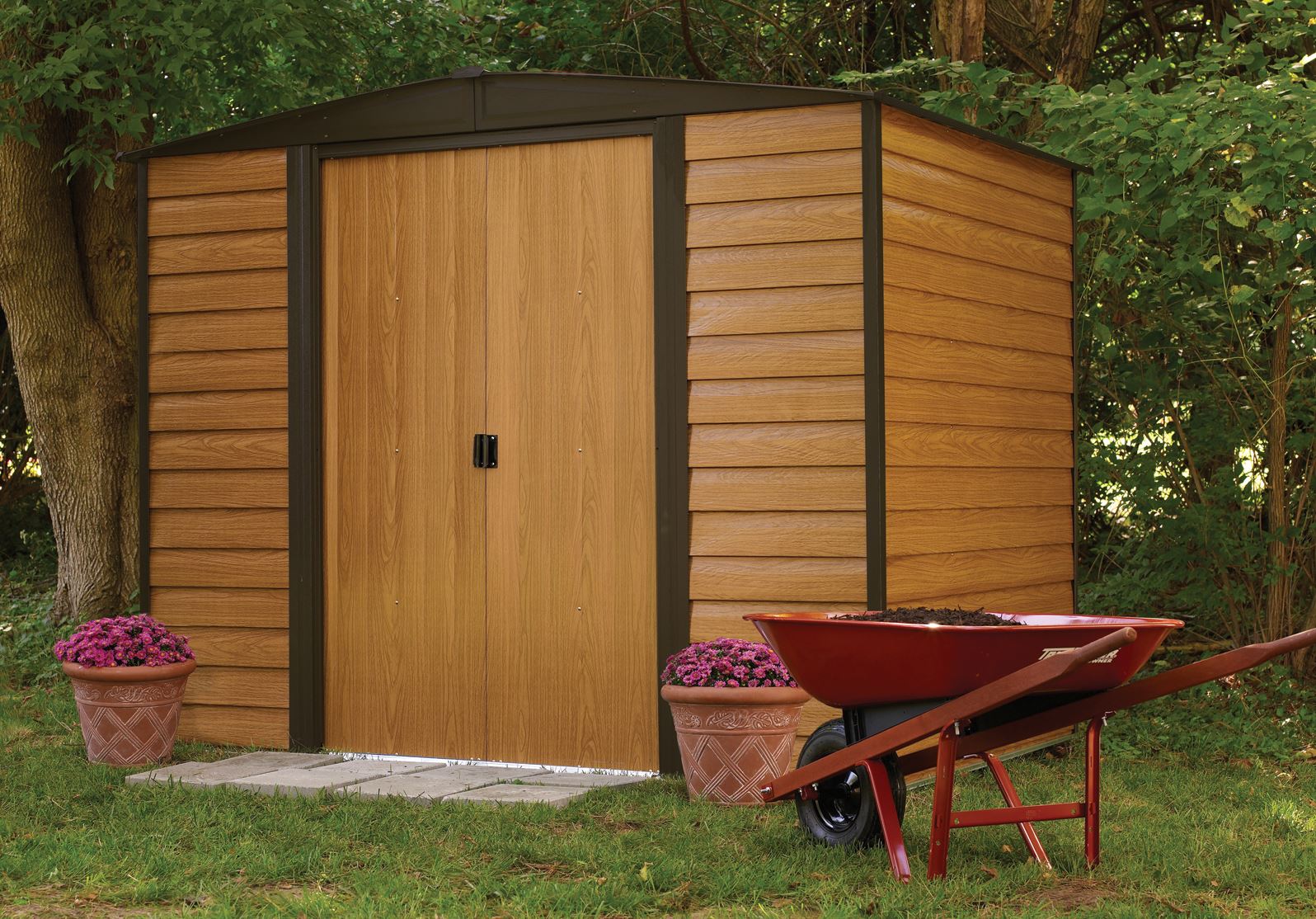 Abri de jardin Arrow acier galvanisé WR86 4m2 Abri de jardin Arrow acier galvanisé WR86 4m2