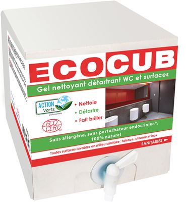 Ecocub sanitaire nettoyant Ecocert 10 L