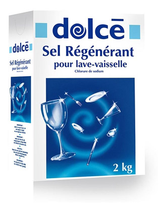 Sel regenerant lave vaisselle valise de 2 kg