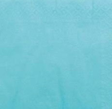 Serviette papier 30X39 turquoise 2 plis colis de 2400