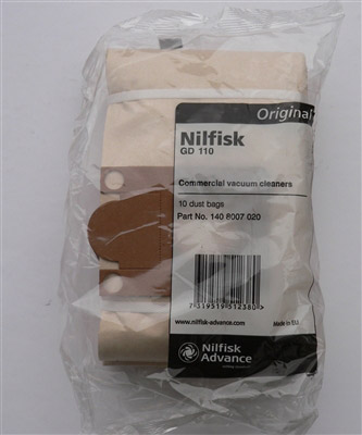 Sac aspirateur Nilfisk Alto 100 D sachet de 10