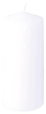 Bougies cylindrique blanche 130X60 mm Duni