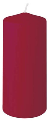 Bougies cylindrique bordeaux 130X60 mm Duni