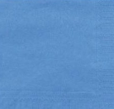 Serviette papier 39X39 bleu azur 2 plis colis de 1800