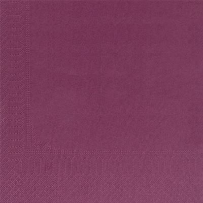 Serviette papier 39X39 aubergine 2 plis colis de 1800