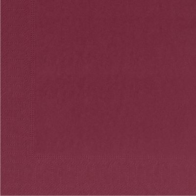 Serviette papier 39X39 bordeaux 2 plis colis de 1800