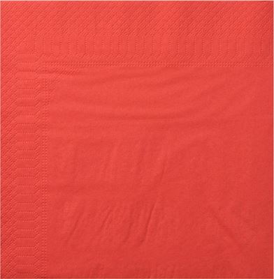 Serviette papier 39X39 rouge 2 plis colis de 1800