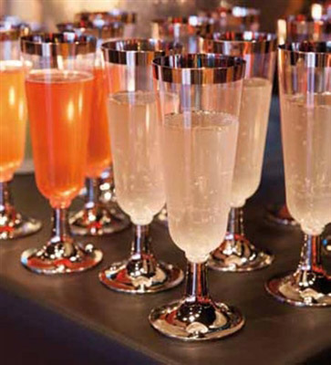 Flute champagne jetable Duni celebration 15 cl les 12