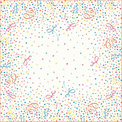Surnappe Duni Dunicel confetti 84x84 paquet de 100