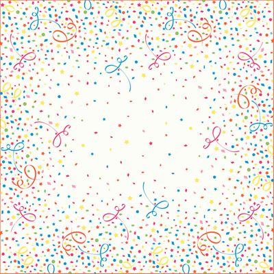 Surnappe Duni Dunicel confetti 84x84 paquet de 100