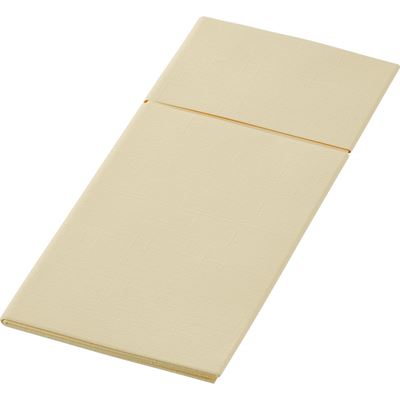 Pochette couverts Duniletto creme colis de 184