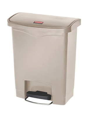 Poubelle Slim Jim Rubbermaid 30 L beige