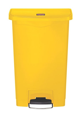 Poubelle Slim Jim Rubbermaid 50 L jaune