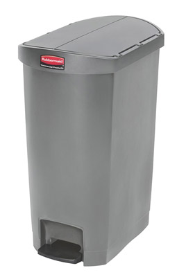 Poubelle Slim Jim Rubbermaid 50 L gris étroit