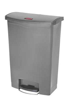 Poubelle Slim Jim Rubbermaid 90 L gris