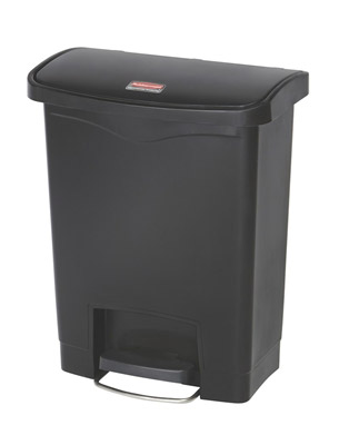 Poubelle Slim Jim Rubbermaid 30 L noir
