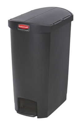 Poubelle Slim Jim Rubbermaid 50 L noir étroit