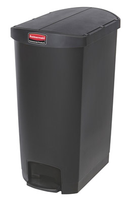 Poubelle Slim Jim Rubbermaid 68 L noir étroit