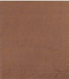 Serviette papier cocktail chocolat CGMP 20X20 paquet de 100