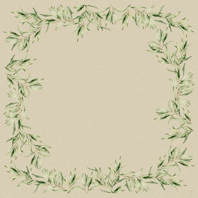 Surnappe Duni Dunicel foliage 84x84 paquet de 100