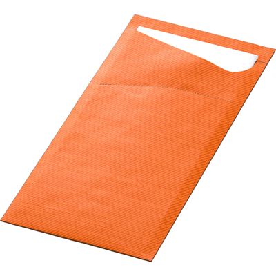 Pochette couvert Sacchetto Duni sun orange