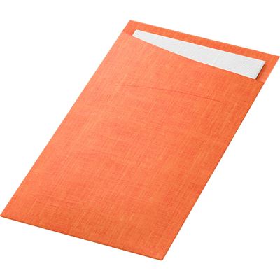 Pochette couvert Sacchetto Duni sun orange