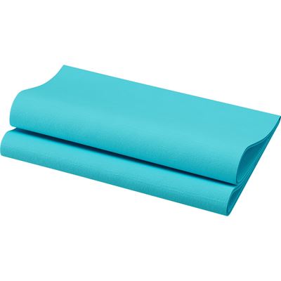 Serviette Dunisoft 40x40 menthe bleue colis de 360