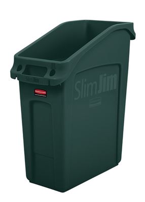 Collecteur encastrable Slim Jim vert 87L
